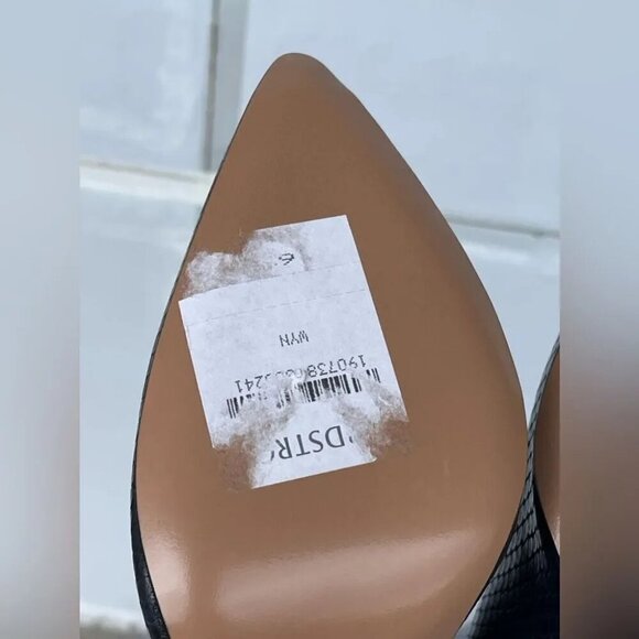 Veronica Beard Wyn Snake-Embossed Leather Boots size 6.5 - Picture 7 of 12